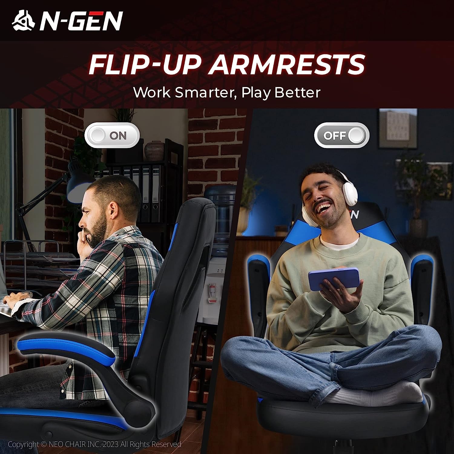 N-GEN Video Gaming Computer Chair Ergonomic Office Chair Desk Chair wi – NK  Premier Shop